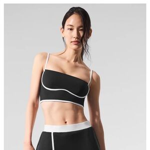 ALO Yoga Black and White Crop Top
